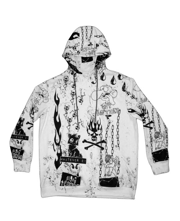 Whatever 21 Other - Whatever 21 Night Terror Pullover Sweatshirt Hoodie Streetwear skate 2X XXL $110